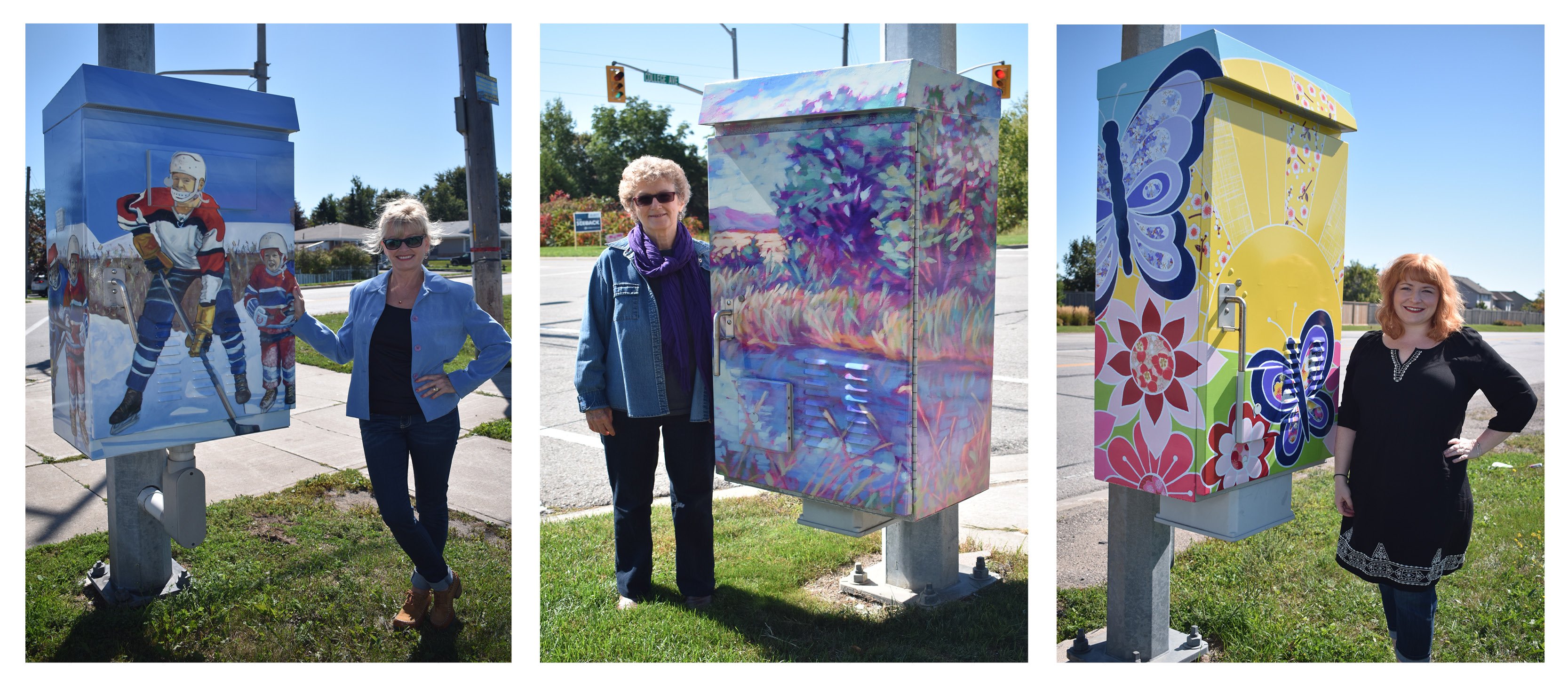 Utility box art display program in Orangeville